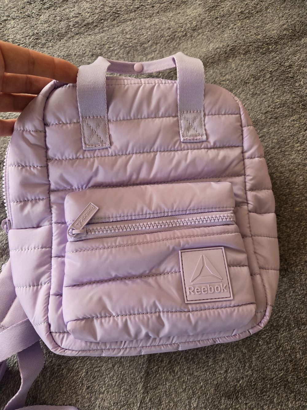Reebok (Ideal For Kids) Lavender Quilted Puffer Backpack
